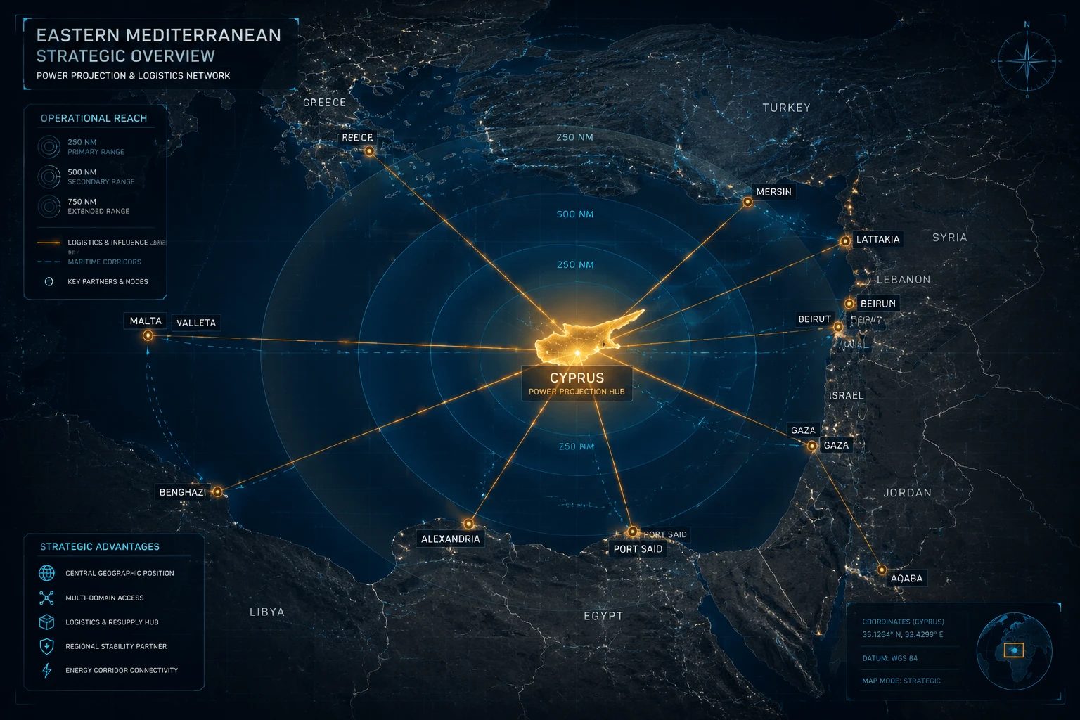 قبرس؛ جزیرهای در چهارراه مدیترانه شرقی